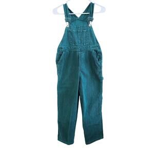 Concept Clothing Co. Straight Leg Ribbed Denim Jumpsuit Cotton Blue Sz Medium